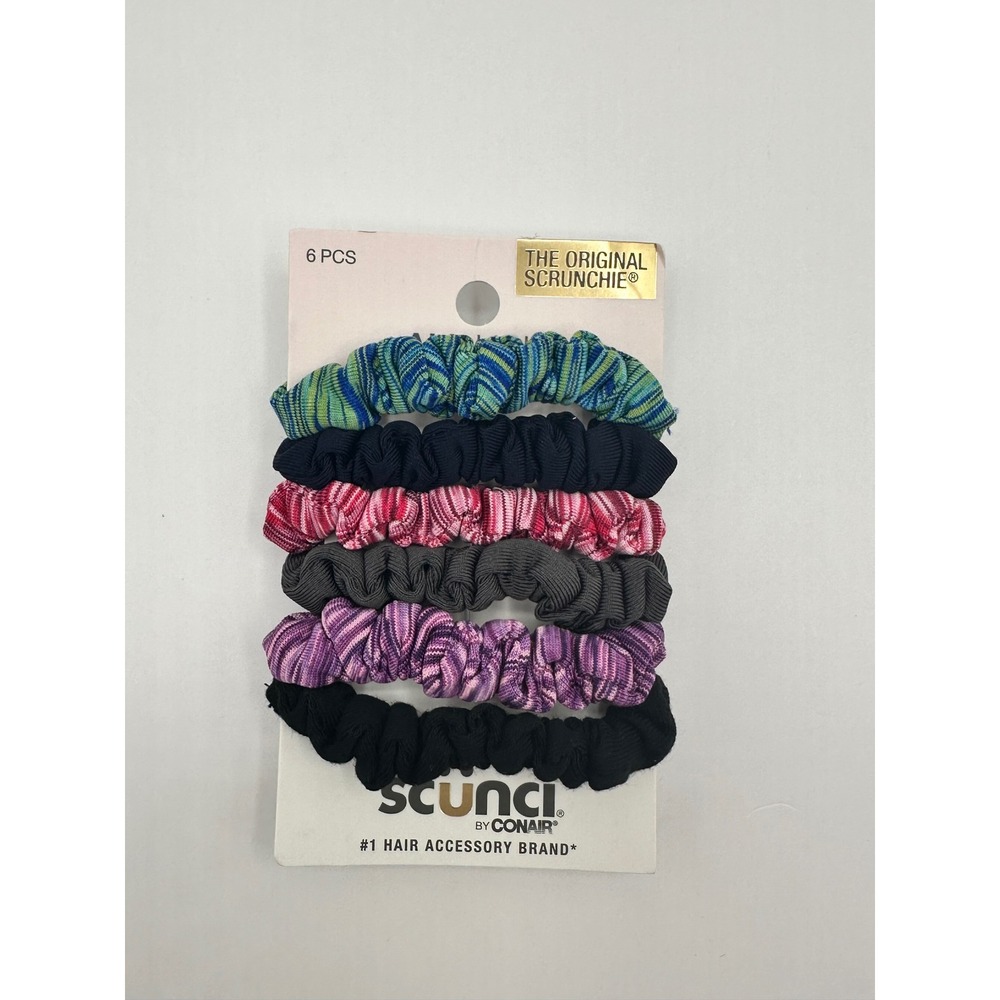 Scunci The Original Scrunchie Hair‎ Ties Accessories for Women (6 Pcs)